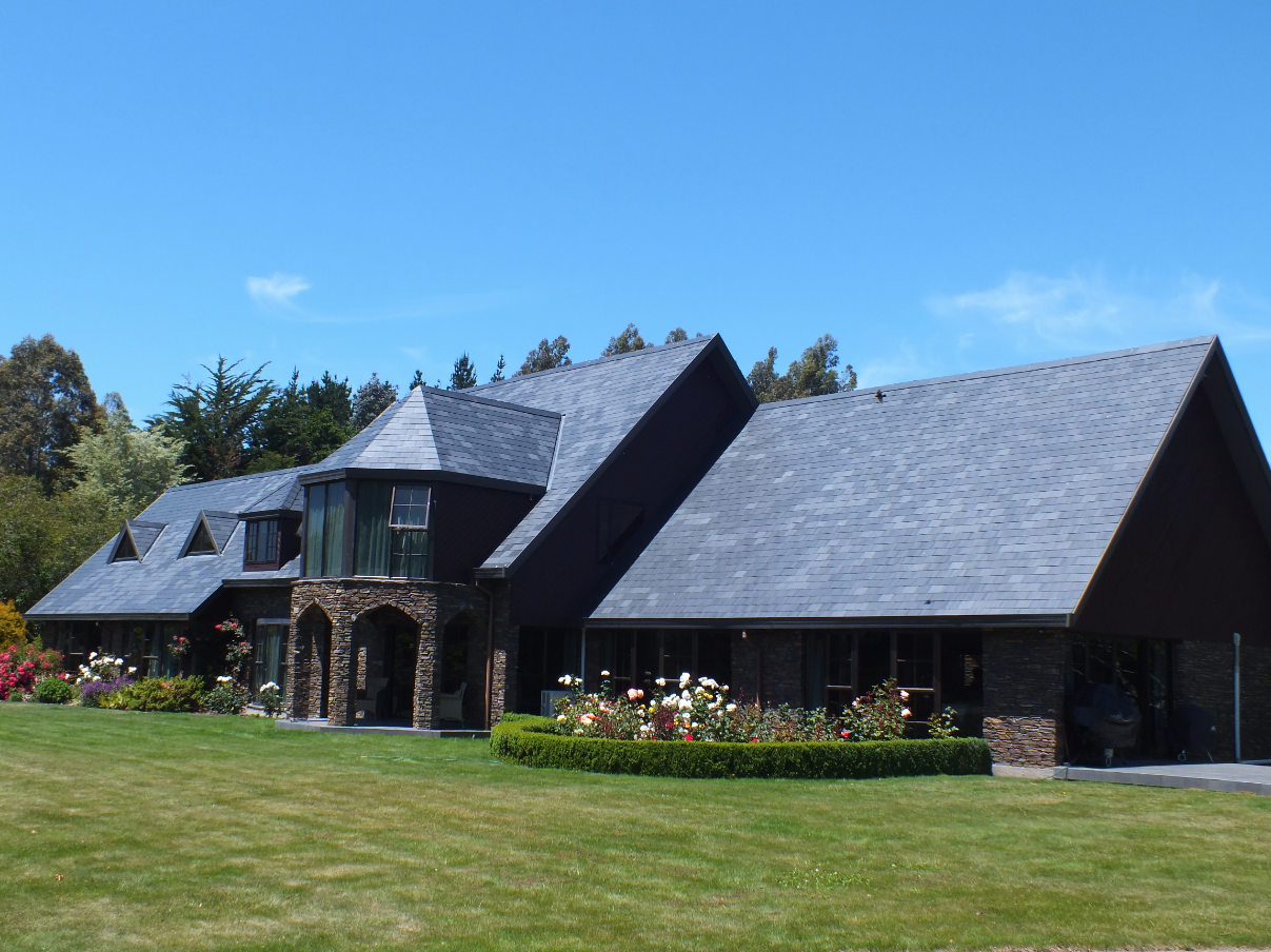 Privatas namas Christchurche, Naujoji Zelandija – SSQ Del Carmen Ultra grade skalūno stogas po žemės drebėjimo remonto